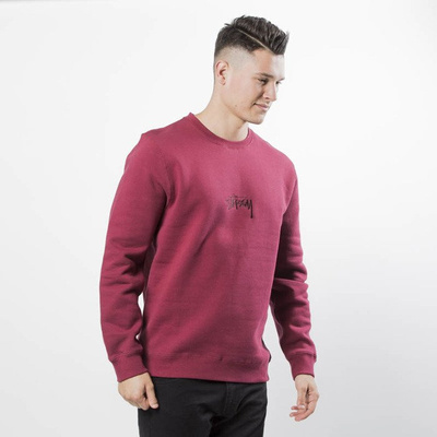 Stussy sweatshirt Stock App Crewneck wine