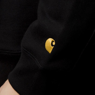 Bluza Carhartt WIP Chase Sweatshirt Crewneck black / gold