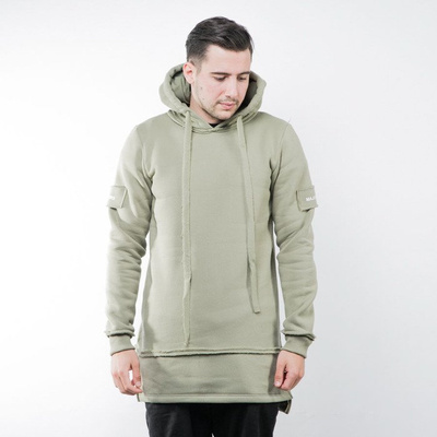 Majors sweatshirt Long Hoodie olive