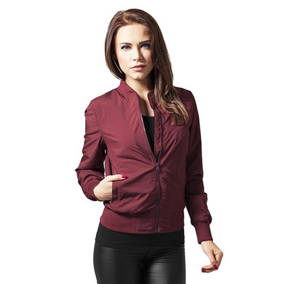 Urban Classics Ladies Light Bomber Jacket WMNS burgundy
