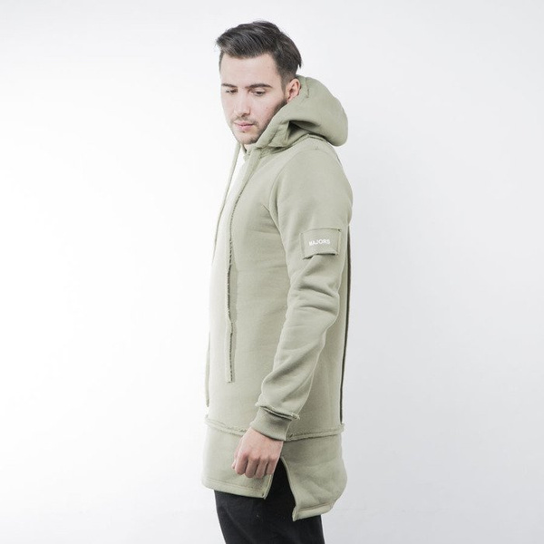 Majors bluza sweatshirt Long Hoodie olive