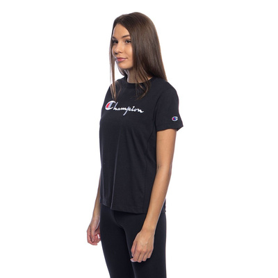 Champion Script Logo Crew Neck WMNS T-shirt black SS20