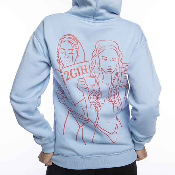 Bluza damska Two Girls One Hoodie Baby Blue Slavic Mornings niebieska