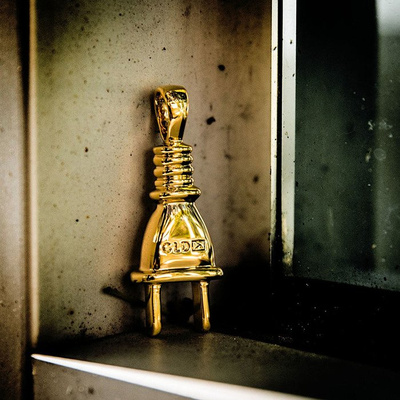 GLD Plug Pendant 24" Micro Cuban 18k Gold Plated 