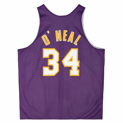 Koszulka Mitchell & Ness Los Angeles Lakers Reversible Mesh Tank fioletowa