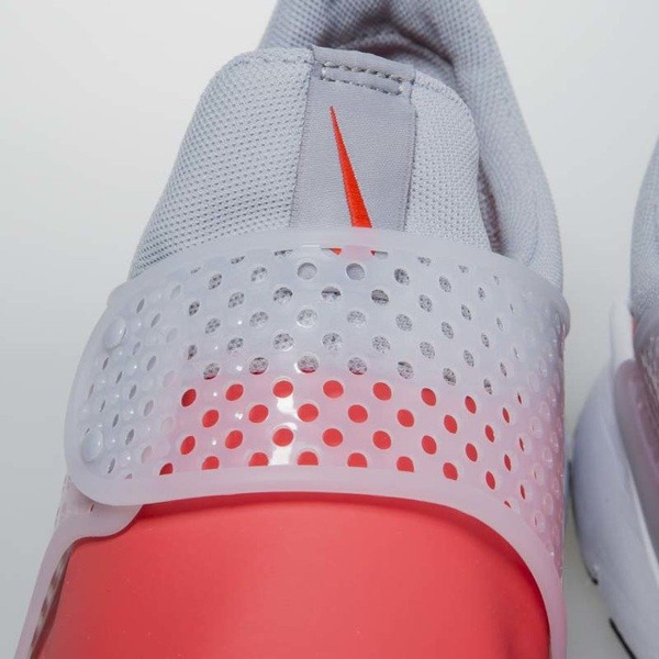 Sneakers buty Nike Sock Dart SE max orange / black - wolf grey 911404-800