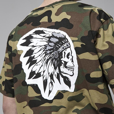 Cayler & Sons Black Label Patched Oversized Tee woodland camo / orange