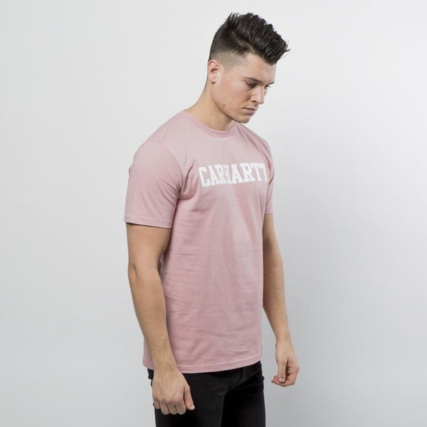 Koszulka Carhartt WIP College T-Shirt soft rose / white
