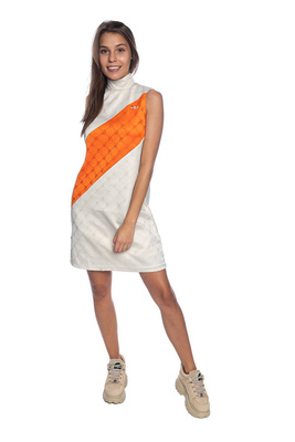 Fila Hanako Satin Dress eggnog-mandarin orange