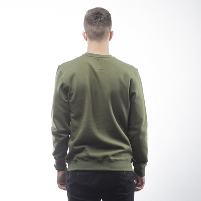Vans sweatshirt crewneck Classic Crew green military / black (VYX0J58)