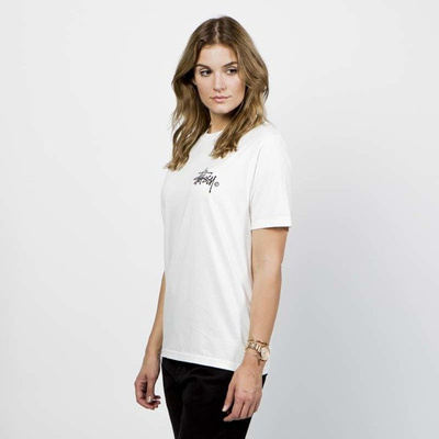 Koszulka damska Stussy Basic Logo Pig Dyed Tee natural