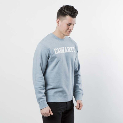 Carhartt WIP College Sweat dusty blue heather / white I024668