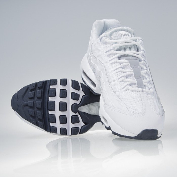 Sneakers buty Nike Air Max 95 Essential white / wolf grey-obsidian (749766-111)