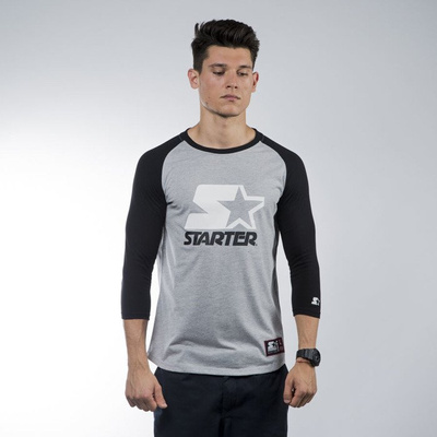 Starter BLACK LABEL koszulka t-shirt Raglan Tee grey heather / black (ST-RA556)
