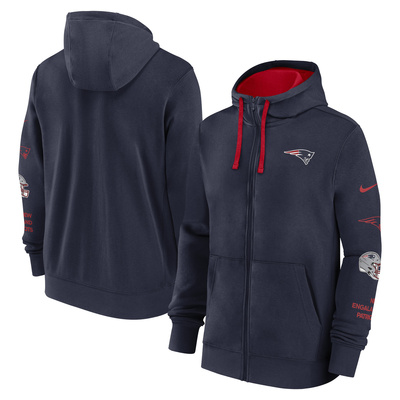 Bluza Nike Men's NFL Feece HoodieNew England Patriots College Navy/University Red 