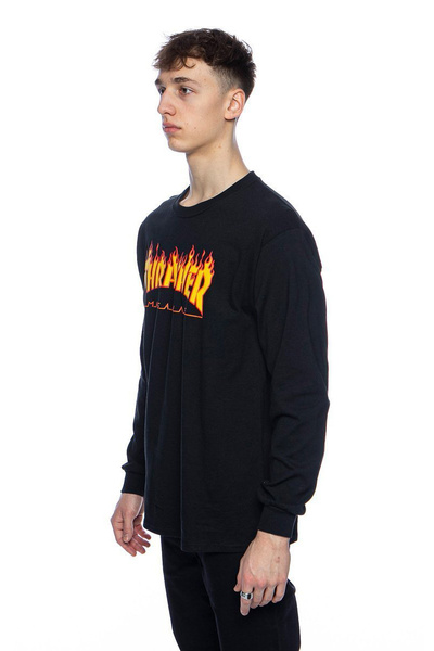 Koszulka Thrasher Flame Logo Long Sleeve czarna