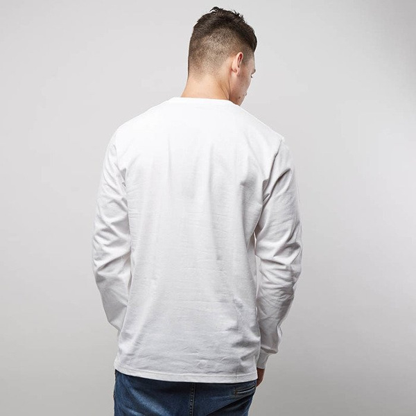 Koszulka Carhartt WIP L/S College Longsleeve white / navy