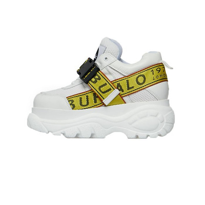 Shoes Buffalo Galip Platform White Leather Sneaker white