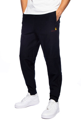 Spodnie dresowe Carhartt WIP American Script Jogging Pant granatowe