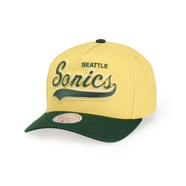 Mitchell & Ness NBA Harvest Gold Pro Crown Seattle Supersonics gold green