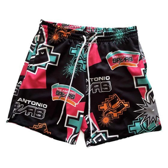 Szorty Mitchell & Ness San Antonio Spurs Sublimated Shorts black