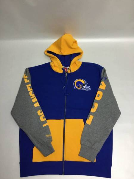Mitchell & Ness sweatshirt Los Angeles Rams NFL Full Zip Fleece royal
