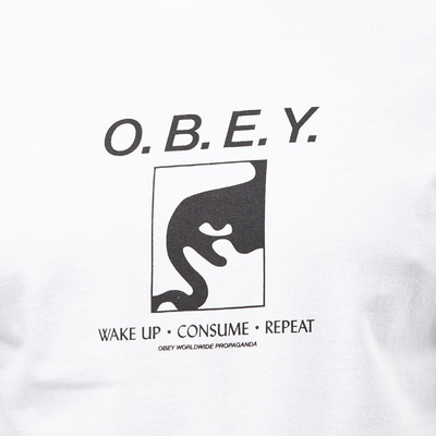Obey t-shirt Obey Obey Wake Up Consume Repeat white