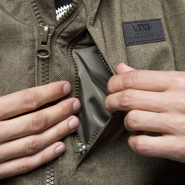 Vans kurtka jacket Rutherford II khaki / black (VN0A2WGJKEK)