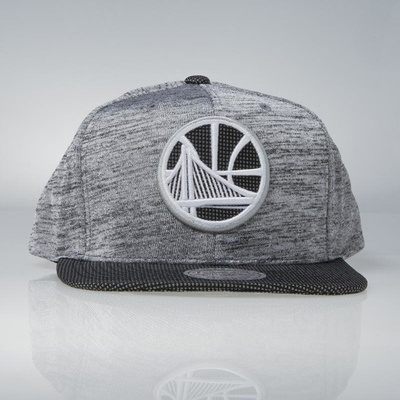 Czapka Mitchell & Ness snapback Golden State Warriors black Space Knit PU Visor 