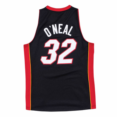 Mitchell & Ness Miami Heat #32 Shaquille O'Neal Swingman Road Jersey black