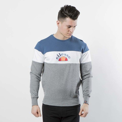 Ellesse bluza crewneck Oriveto Sweat dark grey marl / optic white / dress blues