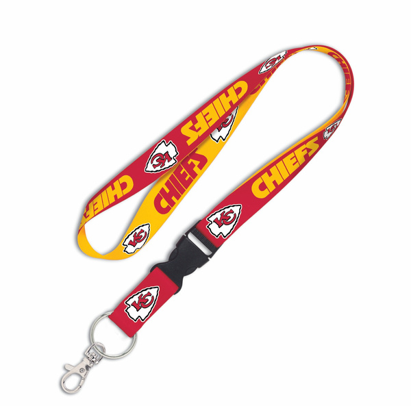 Smycz WinCraft NFL Lanyard w/detachable buckle 1" Kansas City Chiefs