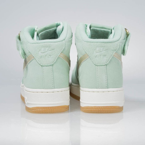 Sneakers buty Nike WMNS Air Force 1 '07 Mid Seasonal enamal green / metalic gold star 818596-300