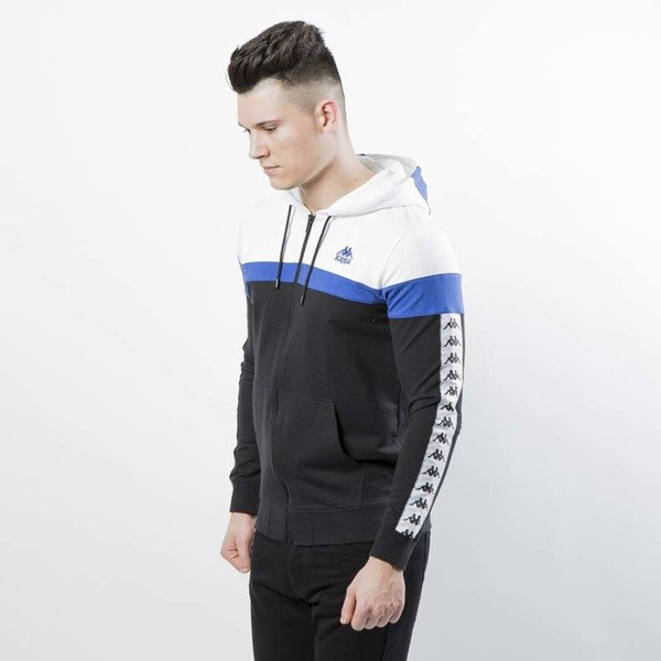 Kappa bluza Authentic Anabe black / white / blue 303WFG0-908
