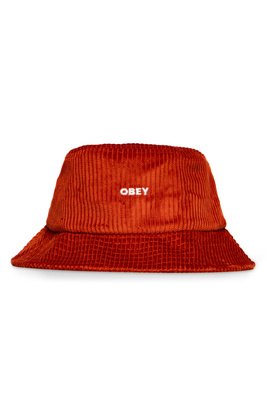 Kapelusz OBEY Bold Cord Bucket Hat ceglasty