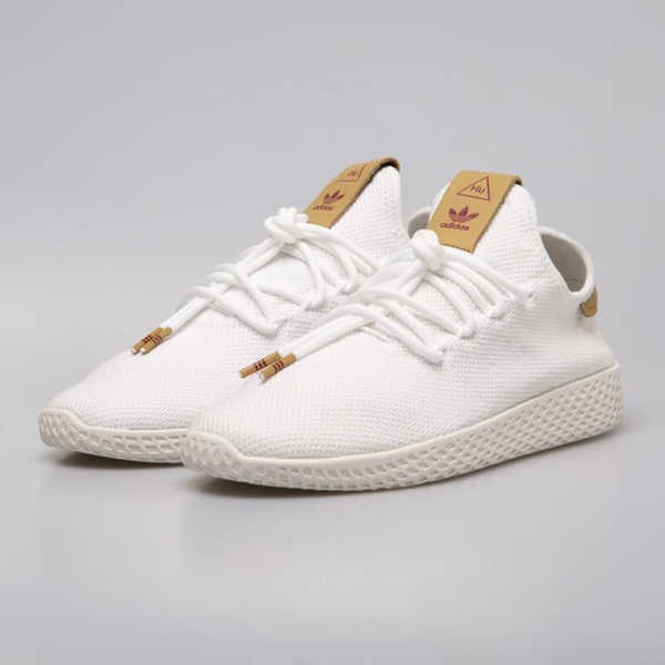 Sneakers damskie buty Adidas Originals Pharrell Williams Tennis Hu ftwwht/ftwwht/rawsan (D96444)