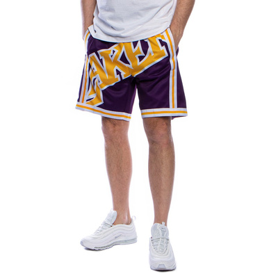 Szorty Mitchell & Ness Los Angeles Lakers fioletowe Big Face Short