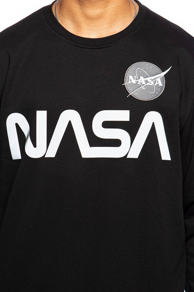 Bluza Alpha Industries NASA Reflective Sweater czarna