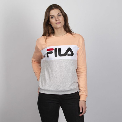 Fila WMNS Leah Crew Sweat Women light grey-melange bros-salmon-bright white