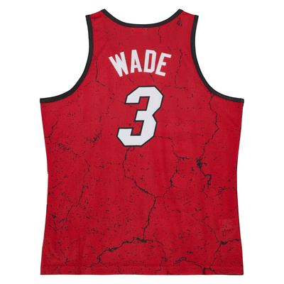 Koszulka Mitchell & Ness Miami Heat Player Burst Mesh Tank czerwona