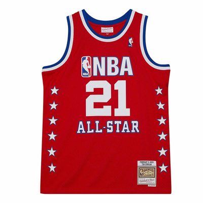 Koszulka Mitchell & Ness All Stars West #21 Tim Duncan Swingman Jersey czerwona