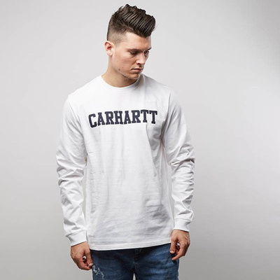 Longsleeve Carhartt WIP L/S College T-Shirt white / navy
