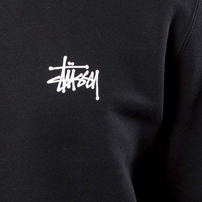 Stussy sweatshirt Basic Stussy Crew black