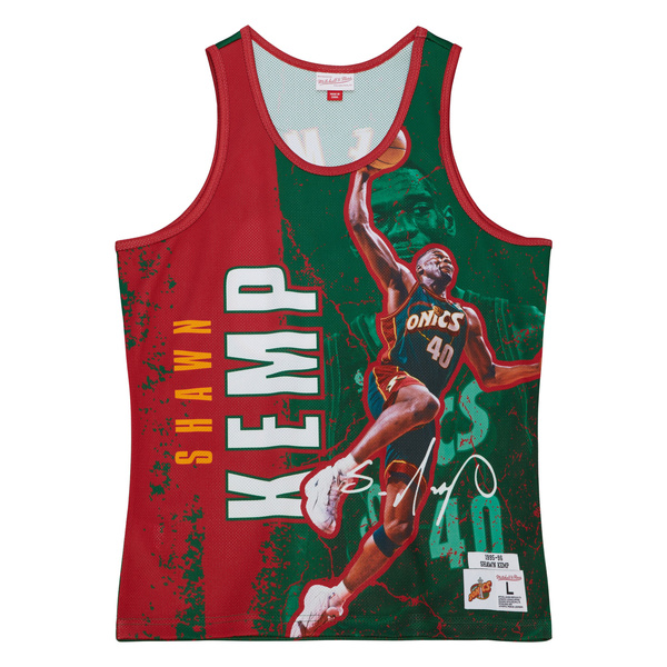 Mitchell & Ness tank top Seattle Supersonics Player Burst Mesh Tank green