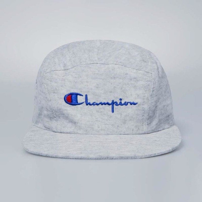 Czapka Champion 5panel Logo Reverse Weave Cap light heather grey