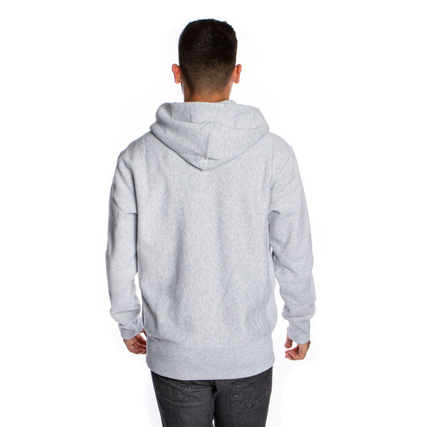 Bluza Champion Zip-Up Script Logo Reverse Weave Hoodie szara