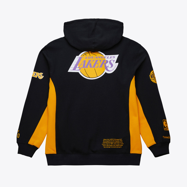 Bluza Mitchell & Ness NBA Team Origins Fleece Hoodie Vintage Logo Los Angeles Lakers black