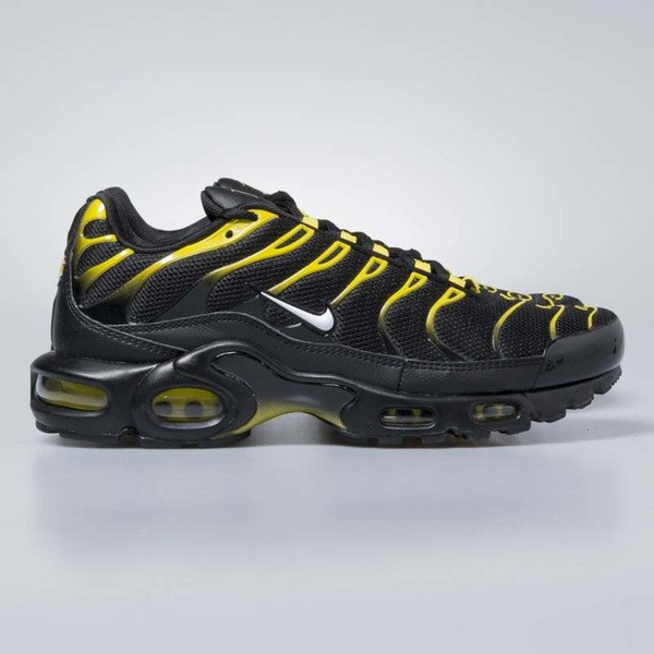 Sneakers buty Nike Air Max Plus black / white - vivid sulfur 852630-020