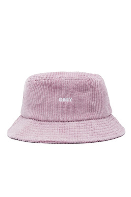 OBEY Bold Cord Bucket Hat dusty rose