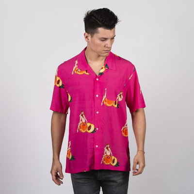 HUF Peachy SS Woven Shirt fuchsia